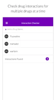 Drug Interaction Checker | MedTap android App screenshot 1